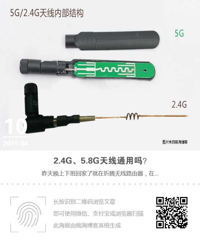 2.4G、5.8G天线通用吗？海报