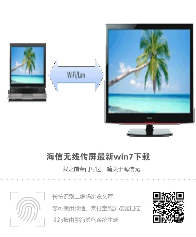 海信无线传屏最新win7下载海报